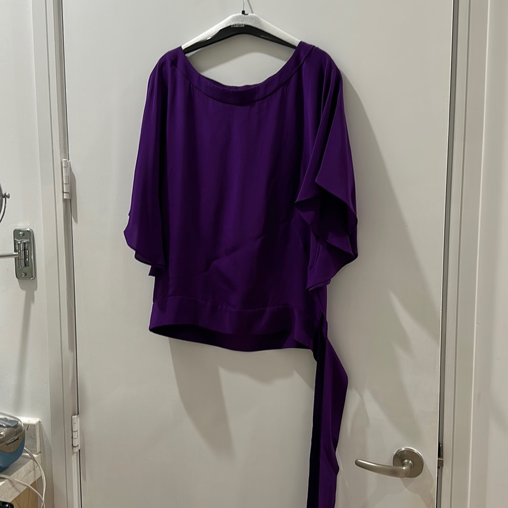 Silk blouse.